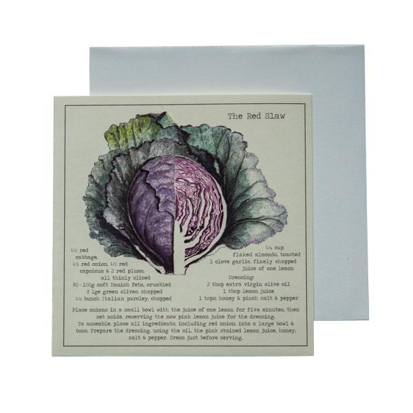 The Red Slaw Recipe Greeting card