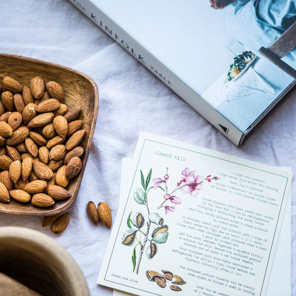 Almond Milk Recipe Greeting card