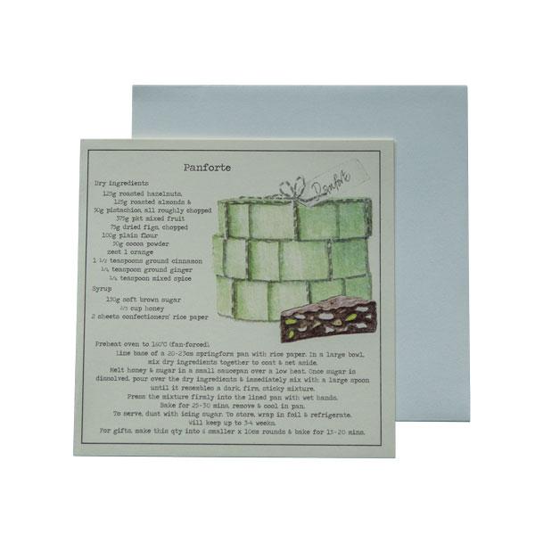 Panforte Recipe Greeting Card