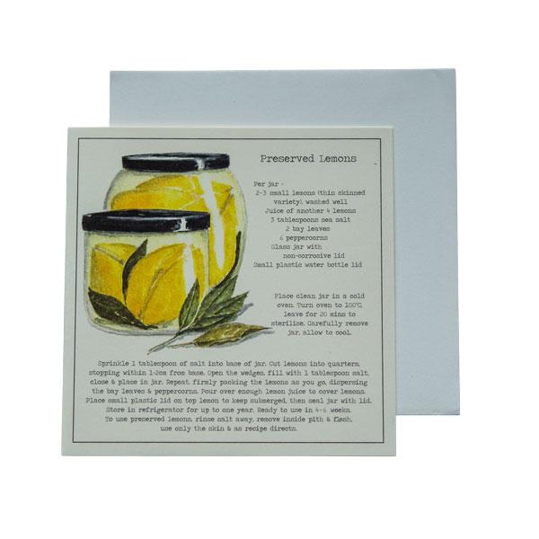 Preserved Lemons Recipe Greeting card