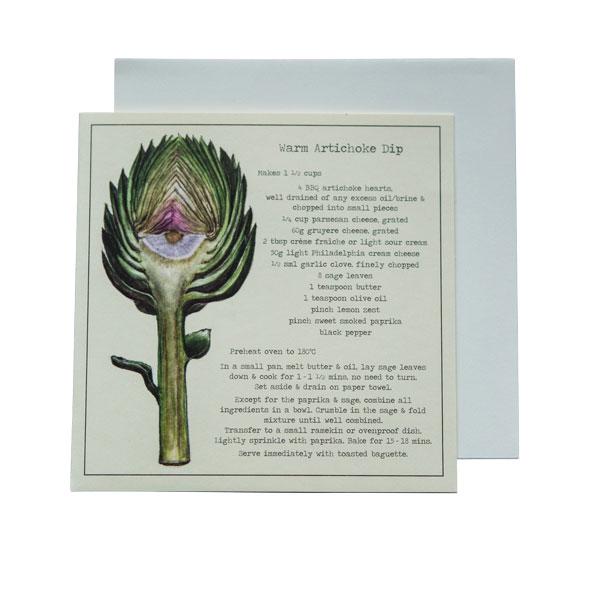 Warm Artichoke Dip Recipe Greeting card