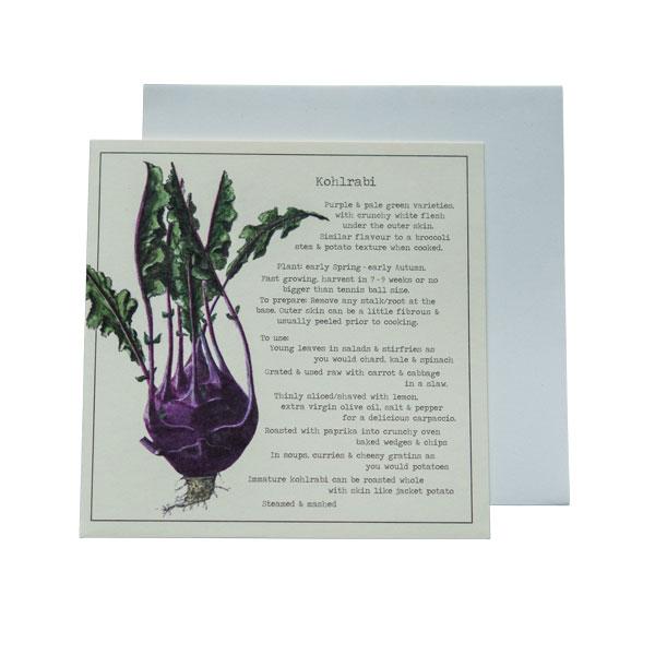 Kohlrabi Recipe Greeting card