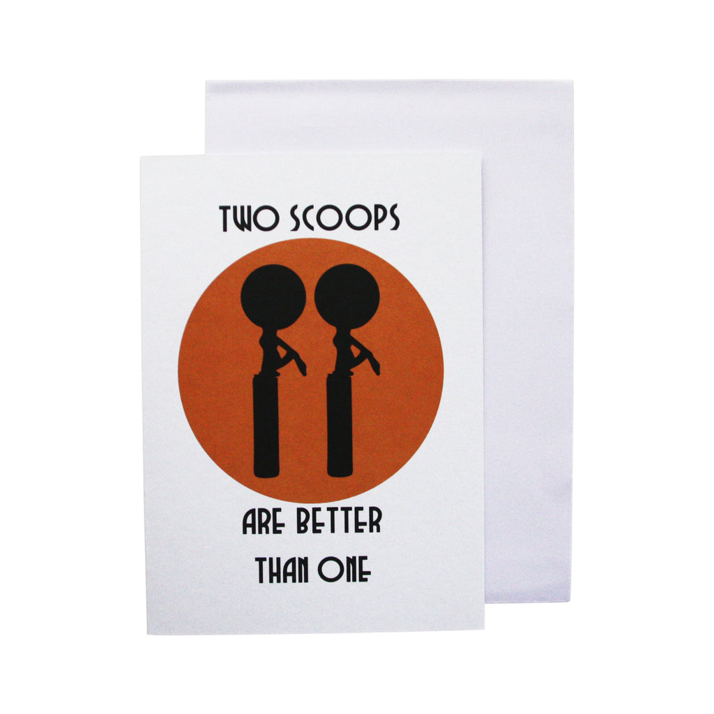 'Two Scoops are better than one' cards